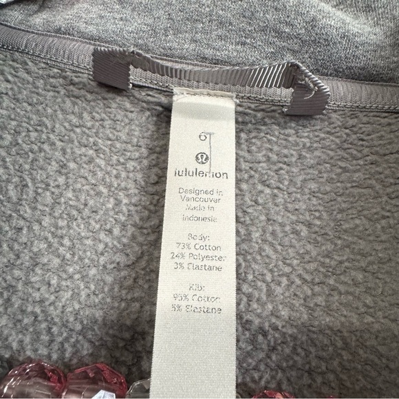Lululemon All Yours Hoodie Fleece Heathered Core Medium Grey sweatshirt - Picture 4 of 11